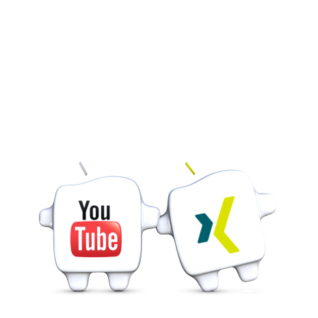 Social Icons klein<br />YT + XI