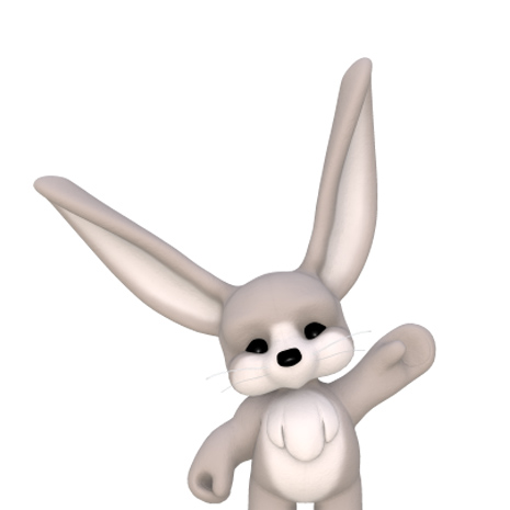 Hase von unten<br/>mittel