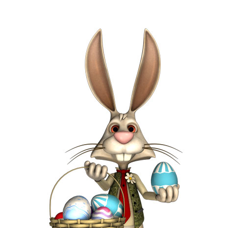 Osterhase bringt Eier<br/>mittel