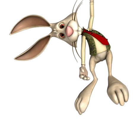 Hangelnder Osterhase<br/>groß