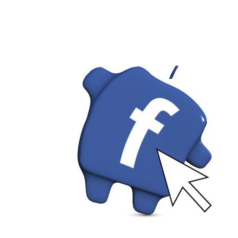 Facebook-Koo 3, der auf<br/>Ihre Facebook-Seite linkt