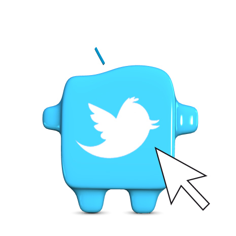 Twitter-Koo 1, der auf<br/>Ihre Twitter-Seite linkt