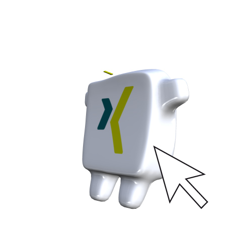 XING-Koo 2, der auf<br/>Ihre XING-Seite linkt