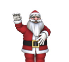 Santa \'Ho-Ho-Ho,  frohe Weihnachten ...\'