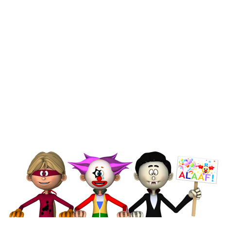Karneval Figuren groß<br />'von unten - Alaaf'
