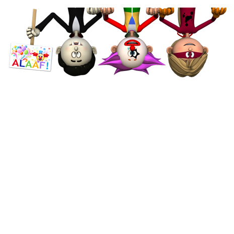 Karneval Figuren groß<br />'von oben - Alaaf'