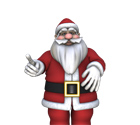 Santa Zeigefinger mittel\'Ho-Ho-Ho, frohe ...\'
